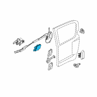 OEM 2014 Nissan Xterra Door Lock Actuator Motor, Rear Right Diagram - 82552-EA000