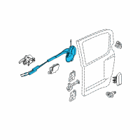 OEM 2008 Nissan Xterra Rear Left Driver Door Lock Actuator Diagram - 82501-ZP70A