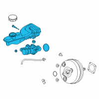 OEM 2018 Lincoln MKZ Master Cylinder Assembly Diagram - G3GZ-2140-A