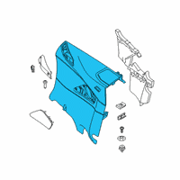 OEM 2022 BMW 840i xDrive LATERAL TRIM PANEL, LEFT Diagram - 51-41-8-469-105