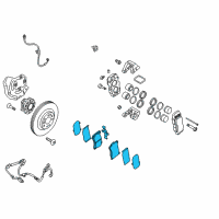 OEM 2011 Hyundai Equus Front Disc Brake Pad Kit Diagram - 58101-3NA02