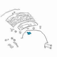 OEM Dodge Journey Hood Latch Diagram - 4589828AA