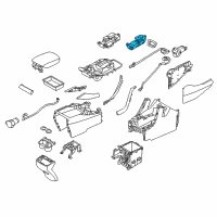 OEM 2019 Hyundai Santa Fe XL Switch Assembly-Indicator Cover, RH Diagram - 93315-2WEC0-4X