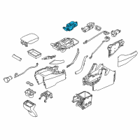 OEM 2019 Hyundai Santa Fe XL Switch Assembly-Indicator Cover, LH Diagram - 93310-2W315-4X