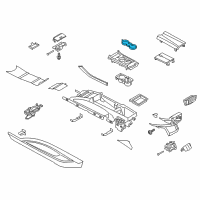 OEM Lincoln Cup Holder Insert Diagram - DP5Z-5413562-AA