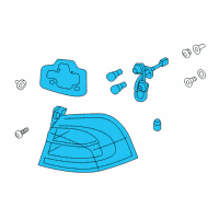 OEM Kia Lamp Assembly-Rear Combination Outside Diagram - 924011W070