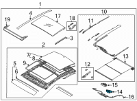 OEM 2020 Hyundai Sonata Motor Assembly-P/ROOF(Glass) Diagram - 81680-L1000