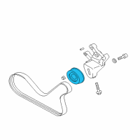 OEM 2001 Chrysler Sebring TENSIONER-Belt Diagram - MD309783