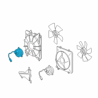 OEM 2011 Acura TL Motor, Cooling Fan (Denso) Diagram - 19030-R70-A01