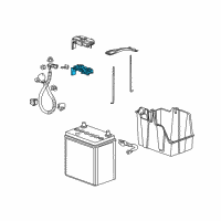 OEM Terminal Assembly, Battery Fuse Diagram - 38210-TK6-003