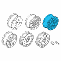 OEM 2016 Ford Fiesta Wheel, Alloy Diagram - D2BZ-1007-C