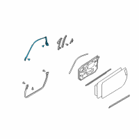 OEM Infiniti Weatherstrip-Body Side, LH Diagram - 76861-AM800