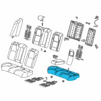 OEM Honda Accord Pad, Rear Seat Cushion Diagram - 82137-TVC-A51