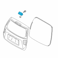 OEM 2009 Kia Borrego Hinge Assembly-Tail Gate Diagram - 797102J000