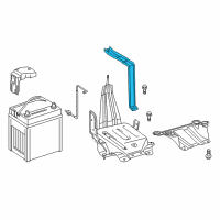 OEM 2016 Lexus ES300h Clamp, Battery Diagram - 74481-33080