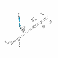 OEM 2002 Ford F-150 Gearshift Lever Diagram - 4L3Z-7210-BAA