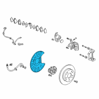 OEM 2020 Acura MDX Splash Guard, Right Rear Diagram - 43253-TZ5-A10