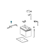 OEM 2009 Toyota Venza Hold Down Clamp Mount Bolt Diagram - 90080-11205