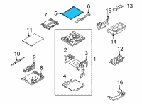 OEM 2021 Ford F-150 INSERT ASY - CONSOLE Diagram - ML3Z-1513562-AC