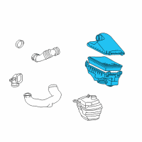 OEM 1998 Toyota Corolla Air Cleaner Assembly Diagram - 17700-0D010