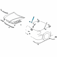 OEM 1999 Lexus GS400 Set,Support Assembly,HOO Diagram - 53440-39215