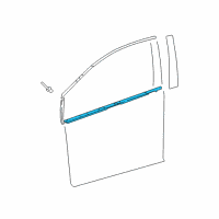 OEM 2019 Toyota Prius Prime Belt Molding Diagram - 75710-47040