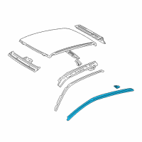 OEM 2000 Toyota Tundra Weatherstrip Diagram - 62382-0C010