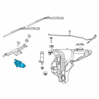 OEM 2014 Dodge Durango Windshield WIPER Diagram - 68190045AC