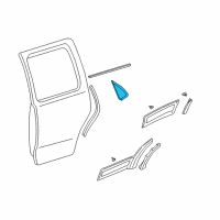 OEM 2007 Mercury Mariner Upper Molding Diagram - YL8Z-7825533-AAA