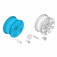 OEM 2011 BMW X6 Disc Wheel, Light Alloy, Rear Left Diagram - 36-11-6-791-417