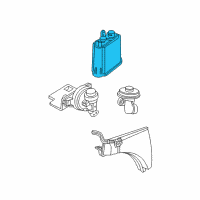 OEM 2003 Mercury Mountaineer Vapor Canister Diagram - F65Z-9D653-AA