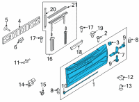 OEM Ford F-150 TAILGATE ASY Diagram - ML3Z-9940700-E