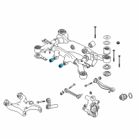OEM 2006 BMW 750i Rubber Mounting Front Diagram - 33-17-6-770-764