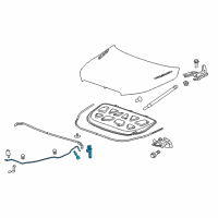 OEM Chevrolet Malibu Limited Release Cable Diagram - 23434316