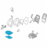 OEM 2020 Hyundai Venue CUSHION ASSY-FR SEAT,RH Diagram - 88200-K2070-XDB