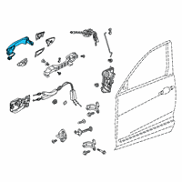 OEM 2022 Acura TLX Hndll, Front (Modern Steel Metallic) Diagram - 72181-TJB-A71ZF