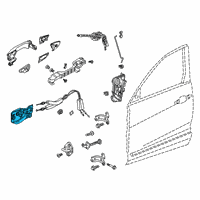 OEM 2021 Acura RDX HANDLE, L INSIDE Diagram - 72160-TJB-A01