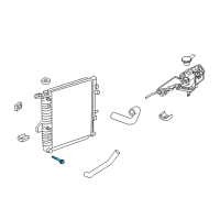 OEM 2010 Ford Explorer Sport Trac Radiator Drain Plug Diagram - 8L2Z-8115-A