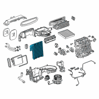 OEM Buick Evaporator Core Diagram - 39129482