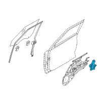 OEM 2011 Kia Sedona Motor Assembly-Front Power Window Diagram - 824501M000