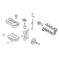 OEM 2016 Hyundai Santa Fe Sport Gasket-Intake Manifold Diagram - 28313-2G700