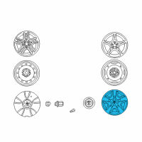 OEM 2001 Toyota Celica Wheel Cover Diagram - 42602-20470