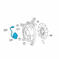 OEM Toyota Fan Motor Diagram - 88550-34010