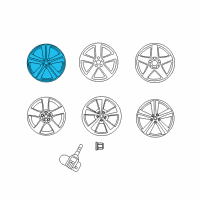 OEM 2008 Dodge Challenger Wheel Rim Diagram - 5181849AB