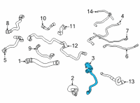 OEM 2022 BMW X5 Line Water Pump Diagram - 17-12-7-536-484