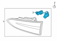 OEM 2021 Hyundai Santa Fe Holder & Wiring-Rear Combi, I/S Diagram - 92492-S2600