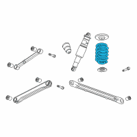 OEM Cadillac Escalade Coil Spring Diagram - 23152539