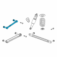 OEM 2011 GMC Yukon XL 2500 Upper Control Arm Diagram - 20917465