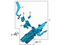 OEM 2019 Chevrolet Silverado 1500 LD Column Assembly Diagram - 84800780