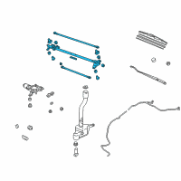 OEM Honda Ridgeline Link, FR. Wiper Diagram - 76530-SJC-A01